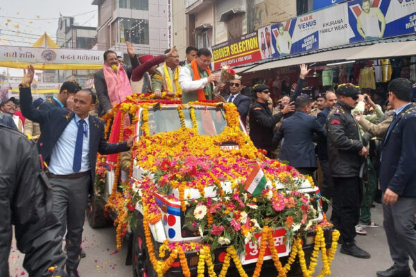 नारी शक्ति वंदन कार्यक्रम में पहुंचे सीएम धामी, रूद्रपुर में निकाला भव्य रोड शो।