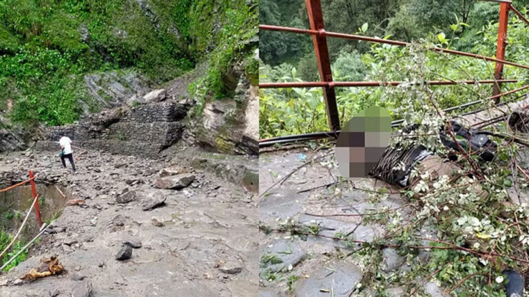 चिरबासा के पास पहाड़ी से आया मलबा, छह तीर्थयात्री घायल