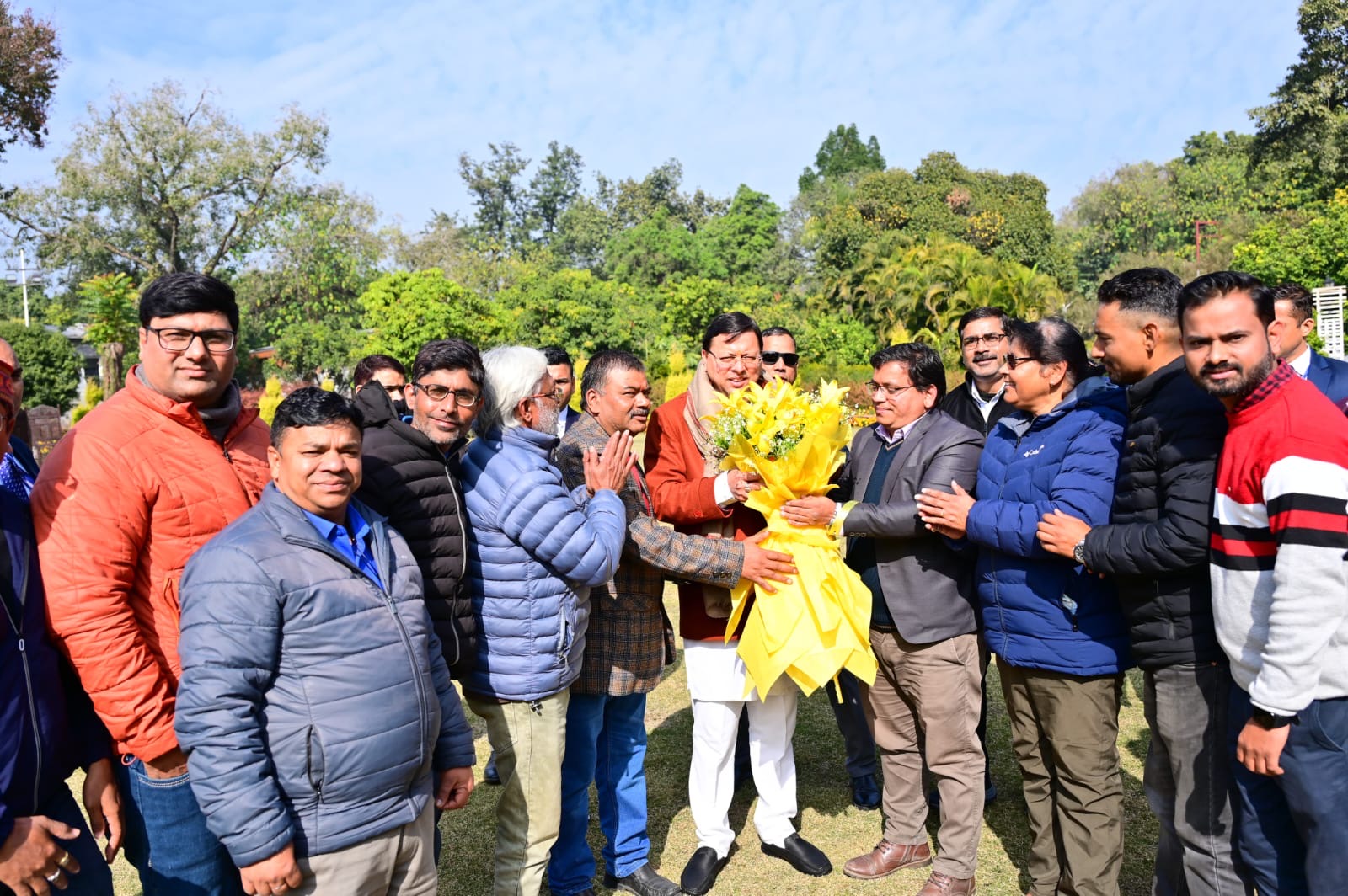 Dehradun: मुख्यमंत्री पुष्कर सिंह धामी ने उत्तरांचल प्रेस क्लब की नई कार्यकारिणी का किया स्वागत