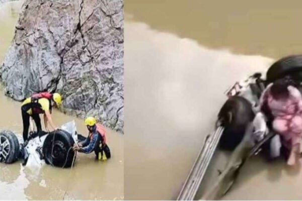 Srinagar: अलकनंदा नदी में गिरी कार,एक महिला रेस्क्यू, चार लोग अब भी लापता