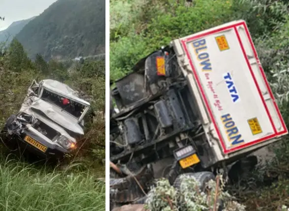 Uttarakhand: उत्तरकाशी और टिहरी में दो सड़क हादसे,गहरी खाइयों में गिरने से दोनों चालकों की दर्दनाक मौत
