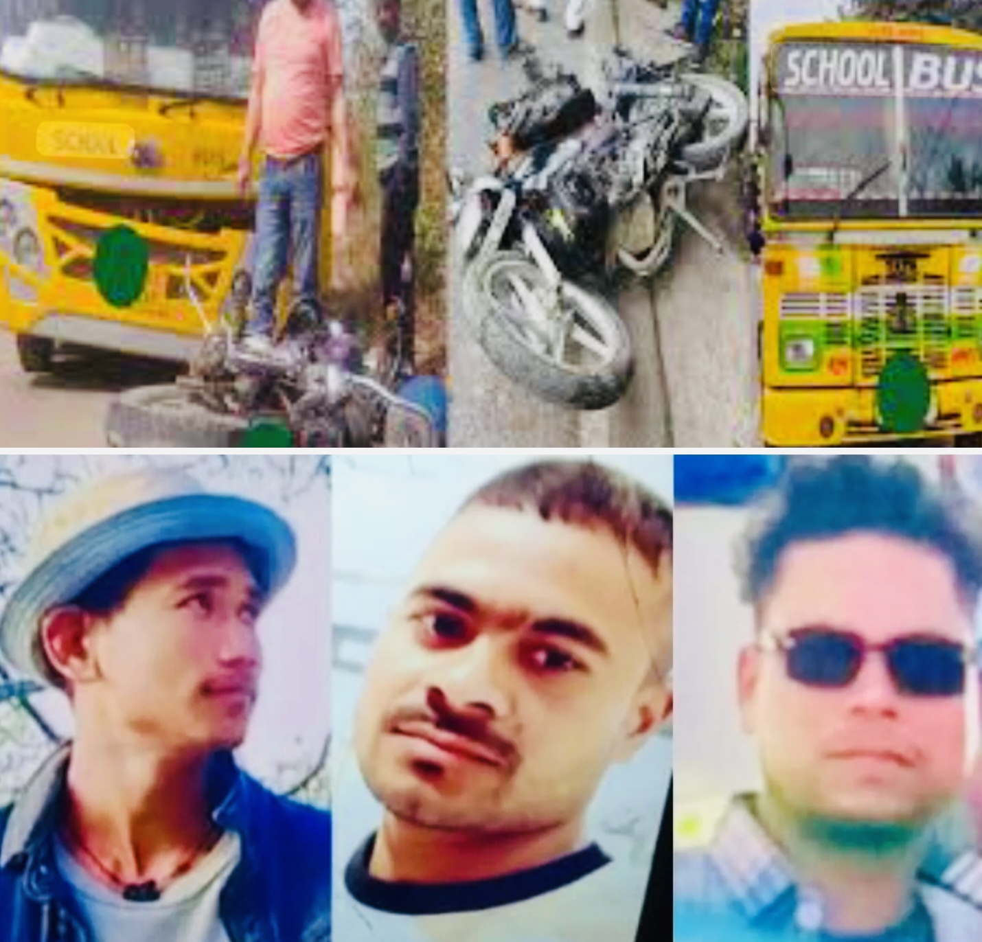 Khatima: खटीमा में दर्दनाक सड़क हादसा, स्कूल बस की टक्कर से तीन बाइक सवार युवकों की मौत