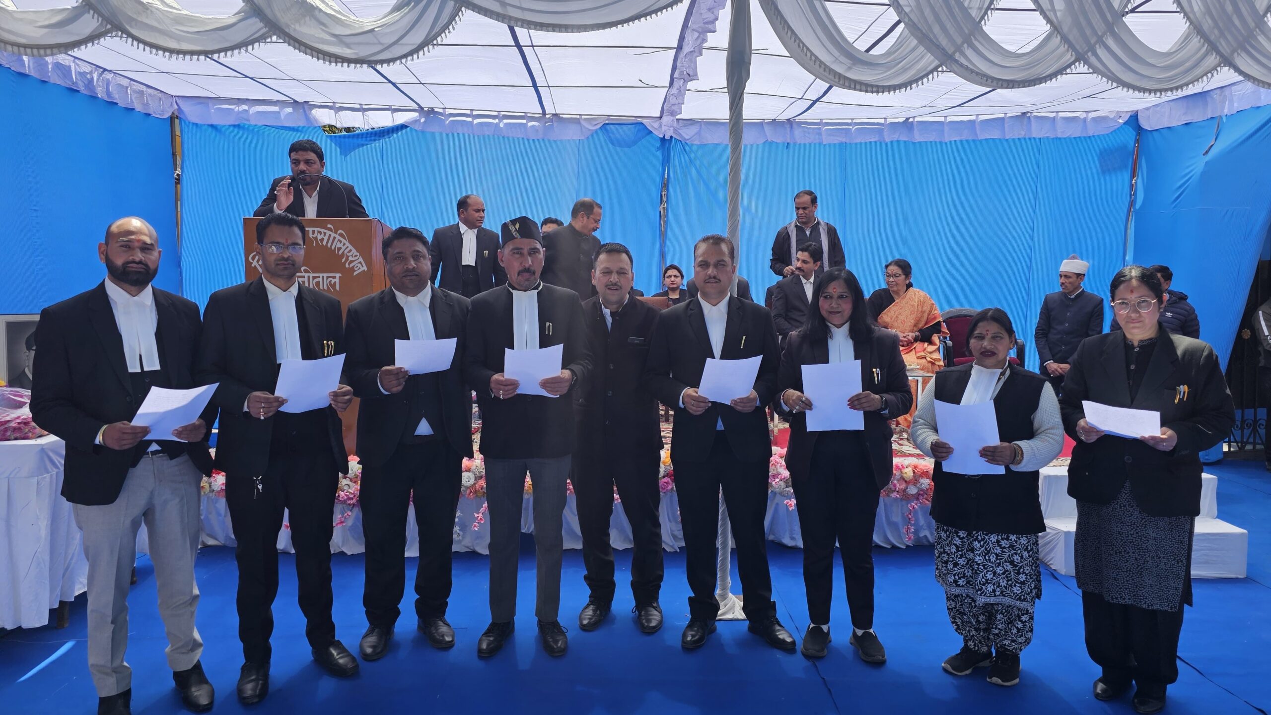 Nainital: नैनीताल बार एसोसिएशन का भव्य शपथ ग्रहण, सांसद अजय भट्ट ने 5 लाख की सहायता का किया ऐलान