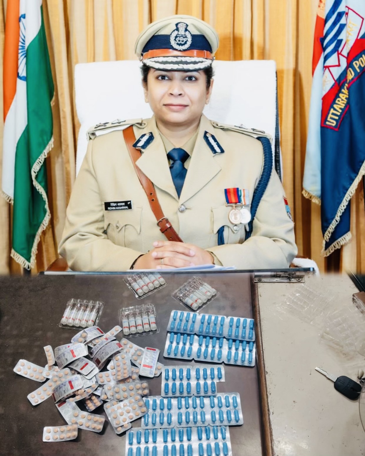 Haldwani: कुमायूँ में नशे पर बड़ा प्रहार, IG रिद्धिम के निर्देश पर हल्द्वानी में मेडिकल स्टोर सीज, भारी मात्रा में अवैध दवाइयाँ बरामद