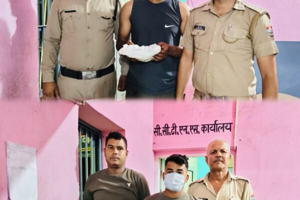 Lalkuan: लालकुआं पुलिस का नशे पर डबल प्रहार, 654 ग्राम चरस और 49 पव्वे अंग्रेजी शराब के साथ दो तस्कर गिरफ्तार