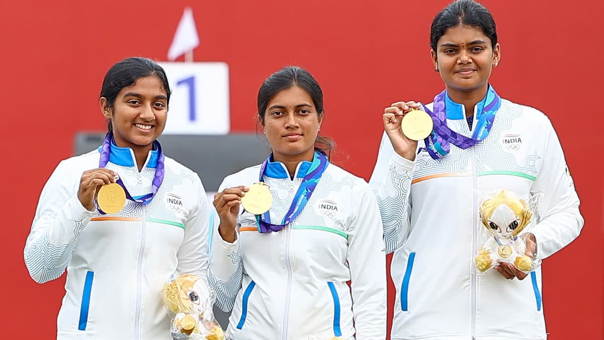 New Delhi: एशियन गेम्स 2026 में भारत का तीरंदाजी में जलवा, महिला कंपाउंड और मिक्स्ड टीम ने जीते दो स्वर्ण पदक