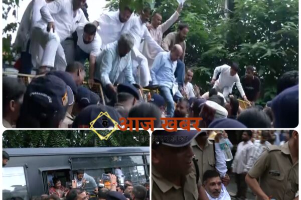 Dehradun: हल्द्वानी शुद्धिकरण विवाद पर कांग्रेस का सचिवालय कूच, गणेश गोदियाल के नेतृत्व में जोरदार प्रदर्शन; कई कार्यकर्ता हिरासत में