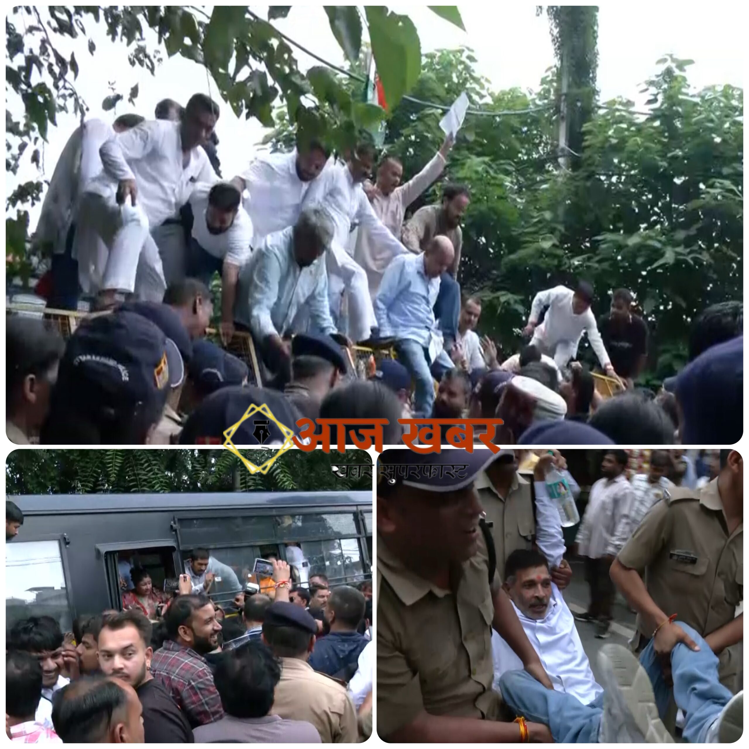 Dehradun: हल्द्वानी शुद्धिकरण विवाद पर कांग्रेस का सचिवालय कूच, गणेश गोदियाल के नेतृत्व में जोरदार प्रदर्शन; कई कार्यकर्ता हिरासत में