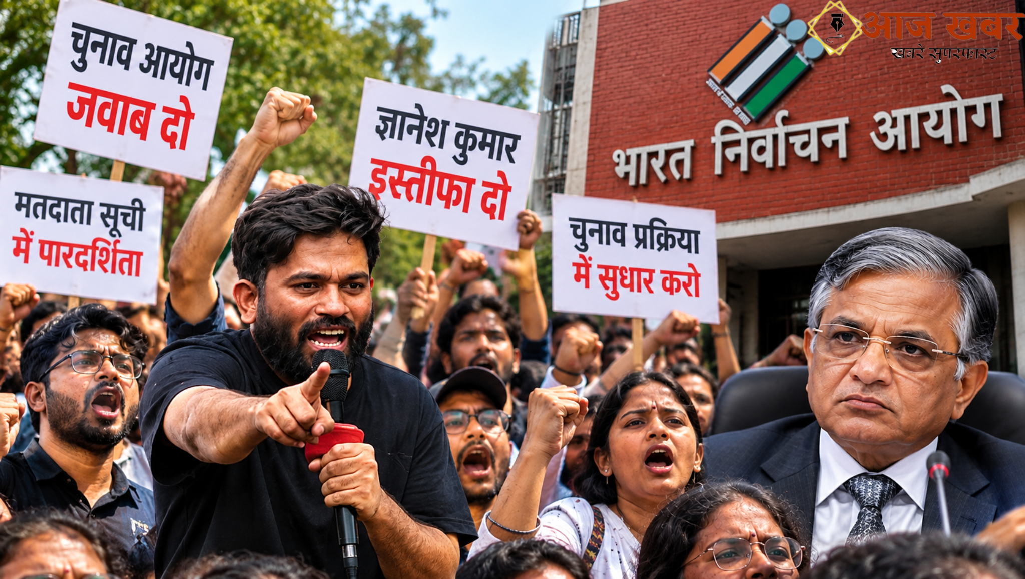 Mumbai: मुंबई में CJP का देशव्यापी आंदोलन आज, मुख्य निर्वाचन आयुक्त ज्ञानेश कुमार के इस्तीफे और चुनाव प्रक्रिया में धांधली के आरोपों को लेकर प्रदर्शन